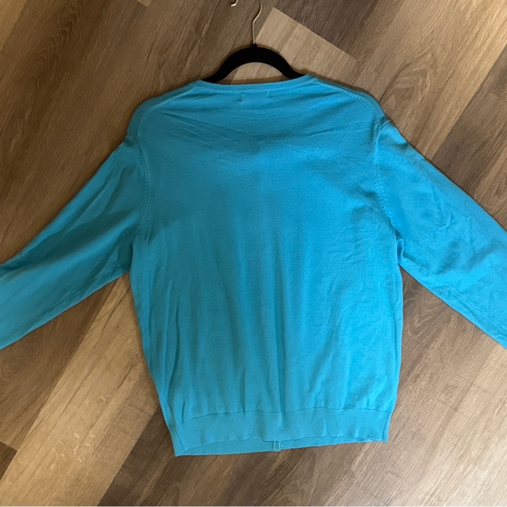 Urban Coco Lightweight Turquoise Button-Front Car… - image 2